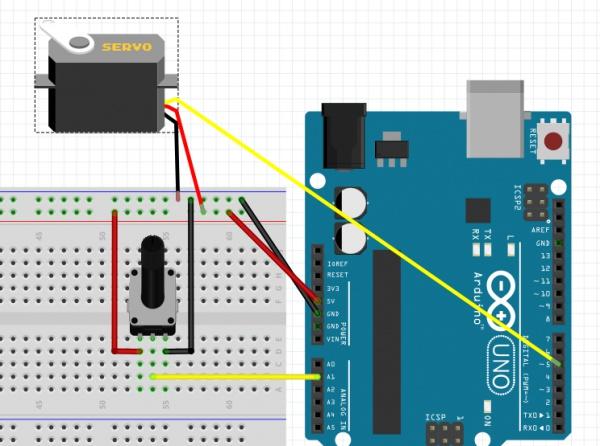 Arduino/mBlock Potansiyometre ile Servo Motor Kullanımı