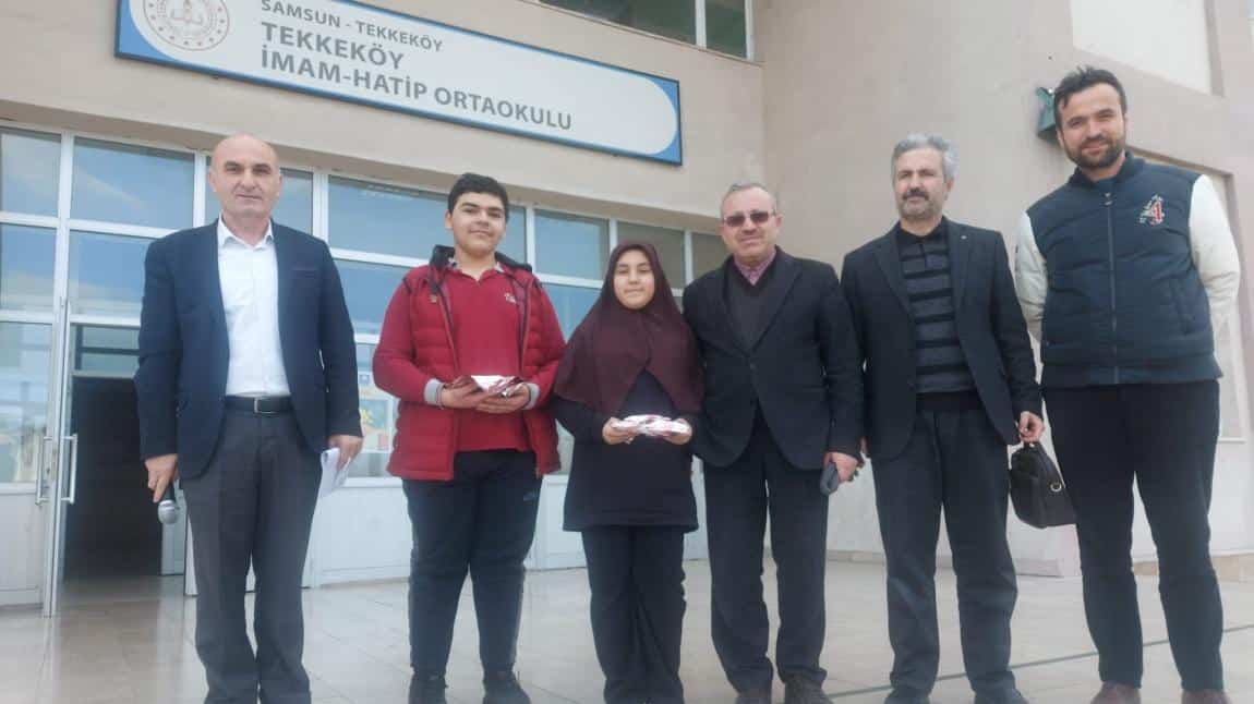 Kuran-ı Kerim'i Güzel Okuma Yarışmasına Katılan Öğrencilerimiz Ödüllendirildi